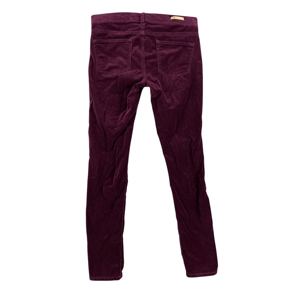 Pilcro and the Letterpress Stet Corduroy Pants Anthropologie Purple Slim Size 28
